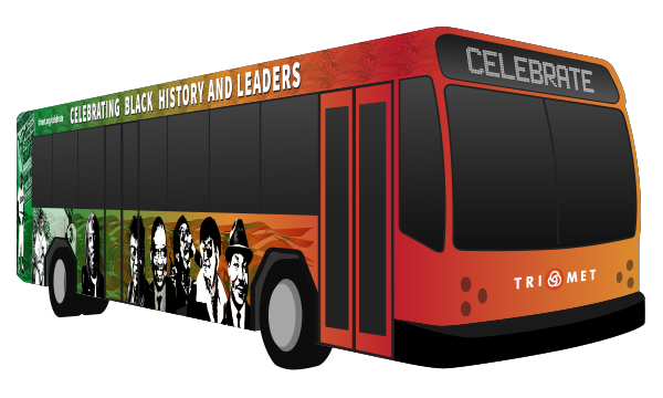 bus with artwork